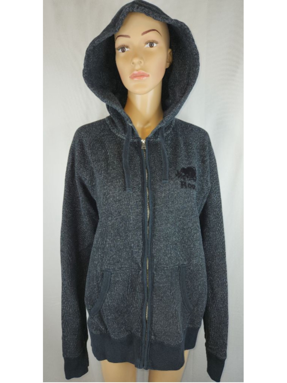 ROOTS | Hoodie | Mens | Gray | Size Large